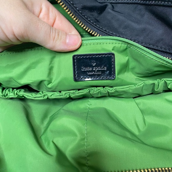 Kate Spade Two-handle Diaper Bag Black Nylon - Picture 8 of 12